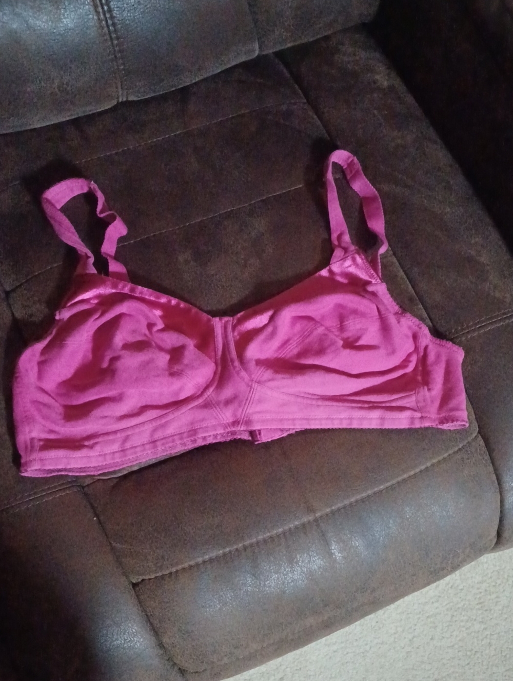 Free Add-on Dark Pink Wireless Bra - Size 40D